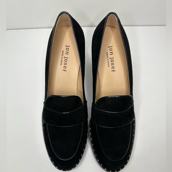 Black Heeled Loafers - Picture 3 of 8